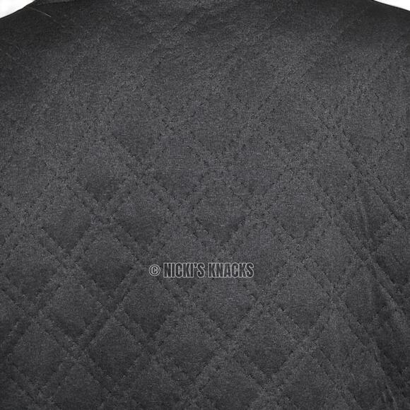RBX Quilted Cowl Neck Pullover Sweatshirt Kangaroo Pocket Charcoal Gray Size L - Picture 6 of 9